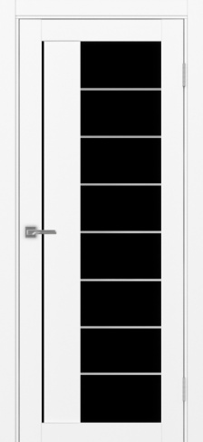 Полотно Турин  524АСС SC белый снежный Размер 700х2000мм Покрытие Экошпон Стекло Черное