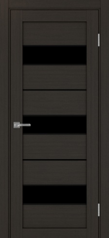 Полотно Турин 526АПП max SB лакобель чёрный венге Цвет Венге Размер 700х2000мм Покрытие Экошпон Стекло Черное