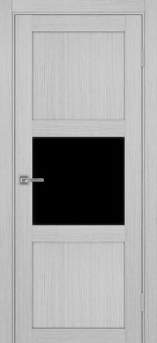 Полотно Турин 530.121 дуб серый Цвет Дуб серый Размер 800х2000мм Покрытие Экошпон Стекло Черное