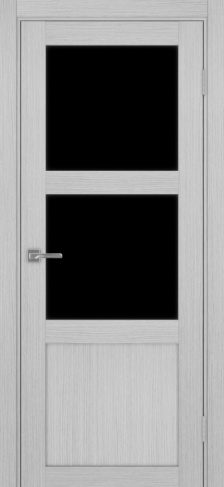 Полотно Турин  530.221 дуб серый Цвет Дуб серый Размер 800х2000мм Покрытие Экошпон Стекло Черное