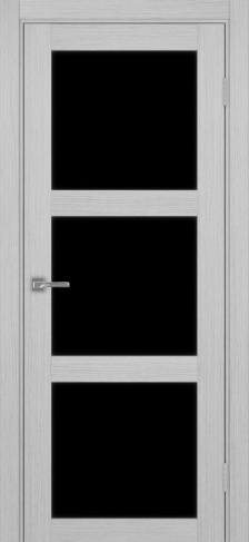 Полотно Турин  530.222 дуб серый Цвет Дуб серый Размер 800х2000мм Покрытие Экошпон Стекло Черное