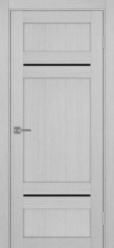 Полотно Турин  532.12121 дуб серый Цвет Дуб серый Размер 800х2000мм Покрытие Экошпон Стекло Черное