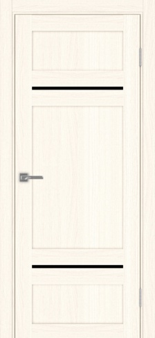 Полотно Турин  532.12121 ясень светлый Цвет Ясень светлый Размер 800х2000мм Покрытие Экошпон Стекло Черное