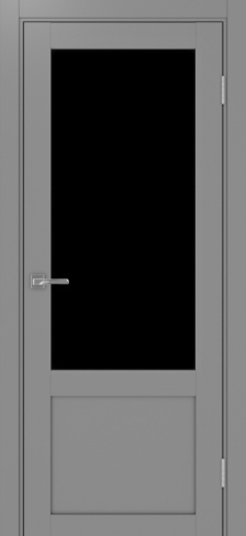 Полотно Турин 540ПФ.21 серый Цвет Серый Размер 600х2000мм Покрытие Экошпон Стекло Черное