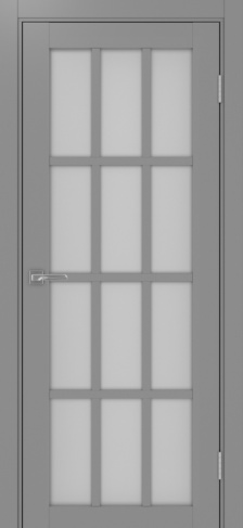 Полотно Турин 542 мателюкс серый Цвет Серый Размер 700х2000мм Покрытие Экошпон Стекло Матовое