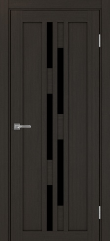 Полотно Турин 551 венге Цвет Венге Размер 600х2000мм Покрытие Экошпон Стекло Черное