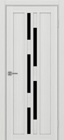 Полотно Турин 551 ясень серебристый Цвет Ясень серебристый Размер 600х2000мм Покрытие Экошпон Стекло Черное