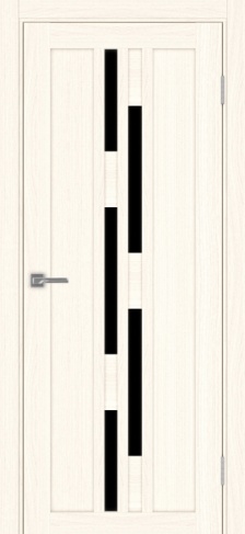 Полотно Турин 551 ясень светлый Цвет Ясень светлый Размер 800х2000мм Покрытие Экошпон Стекло Черное