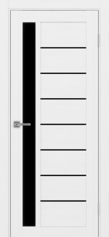 Полотно Турин 554 белый лёд Цвет Белый лёд Размер 600х2000мм Покрытие Экошпон Стекло Черное