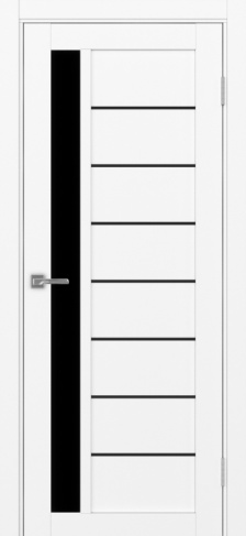Полотно Турин 554АПП SB белый снежный Цвет Белый снежный Размер 600х2000мм Покрытие Экошпон Стекло Черное