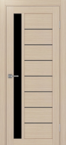 Полотно Турин 554АПП SB дуб белёный Цвет Дуб белёный Размер 700х2000мм Покрытие Экошпон Стекло Черное