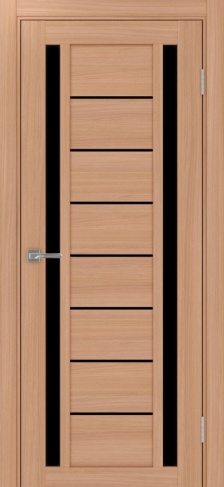 Полотно Турин 558 ясень тёмный Цвет Ясень тёмный Размер 700х2000мм Покрытие Экошпон Стекло Черное