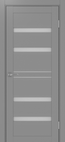 Полотно Турин 561 серый Цвет Серый Размер 700х2000мм Покрытие Экошпон Стекло Матовое