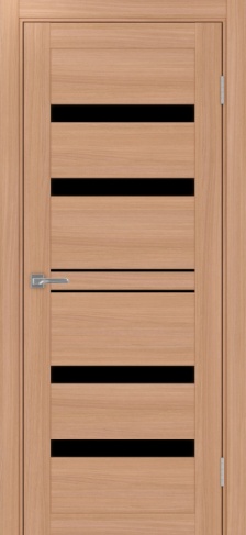 Полотно Турин 561 ясень тёмный Цвет Ясень тёмный Размер 700х2000мм Покрытие Экошпон Стекло Черное